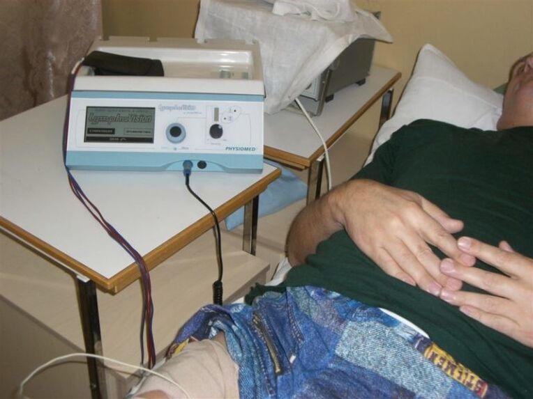 Physiotherapie Prozeduren bei der Behandlung vu Prostatitis