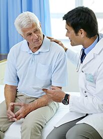 e Patient mat Prostatitis bei engem Spezialist Rendez-vous