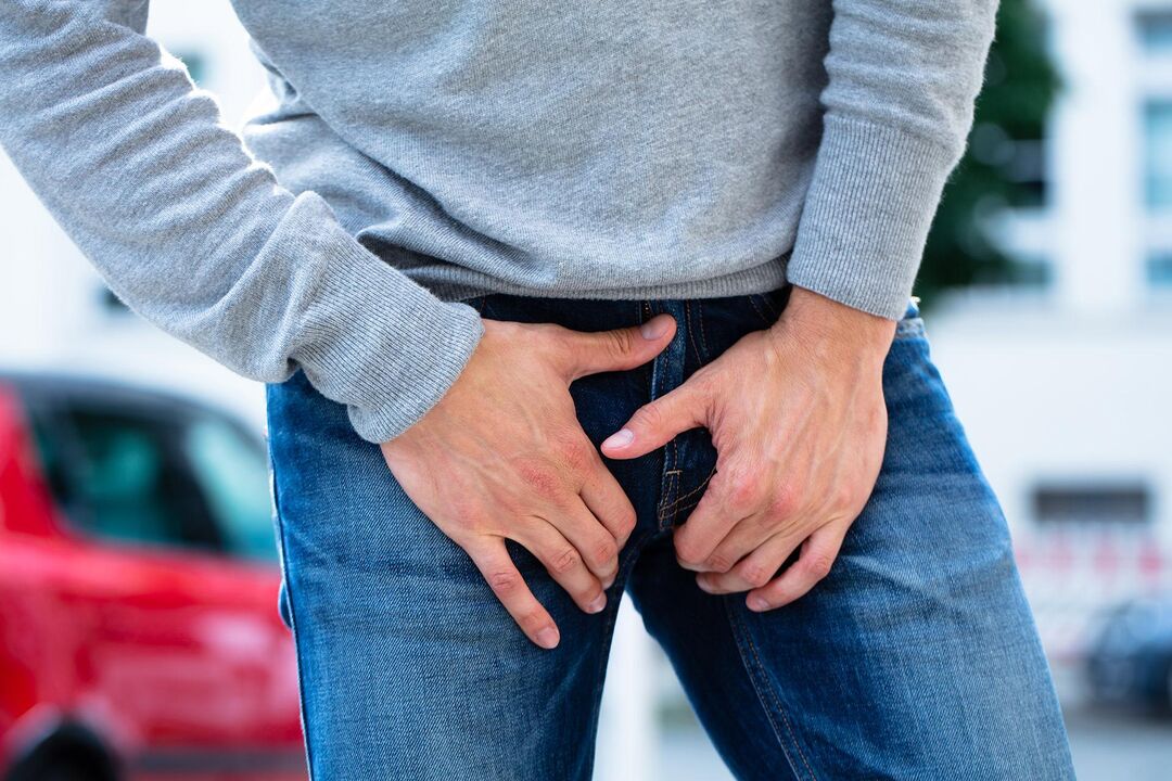Péng an der Leescht bei engem Mann mat calculous prostatitis