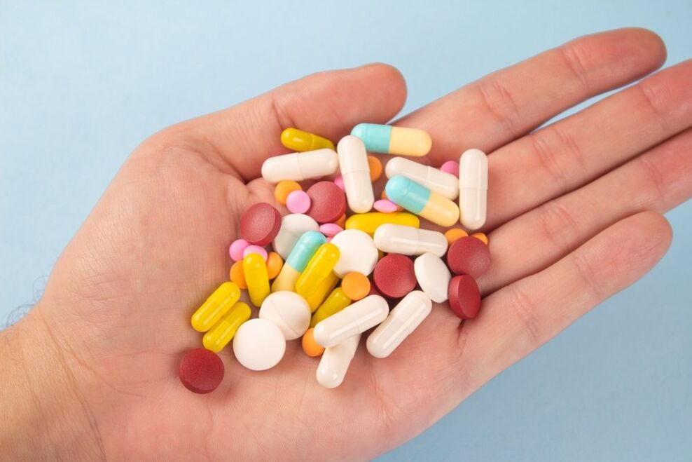 Verschidde Medikamenter fir d'Behandlung vun Entzündung vun der Prostata Drüs