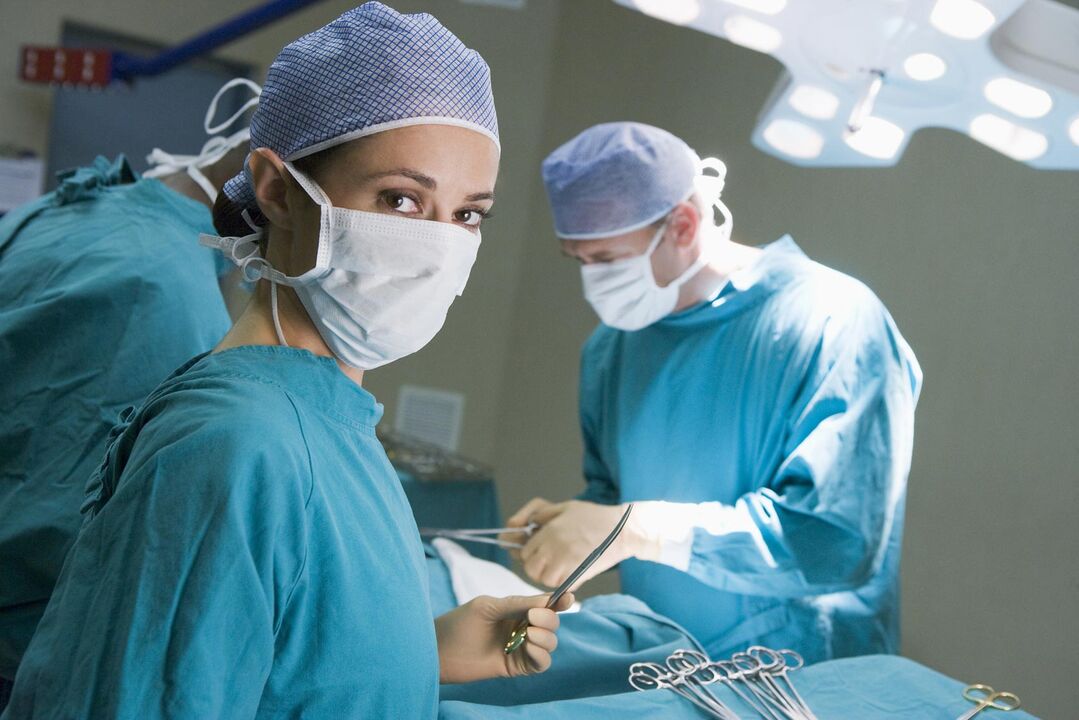 A verschiddene Fäll erfuerdert d'Prostata-Stagnatioun Chirurgie